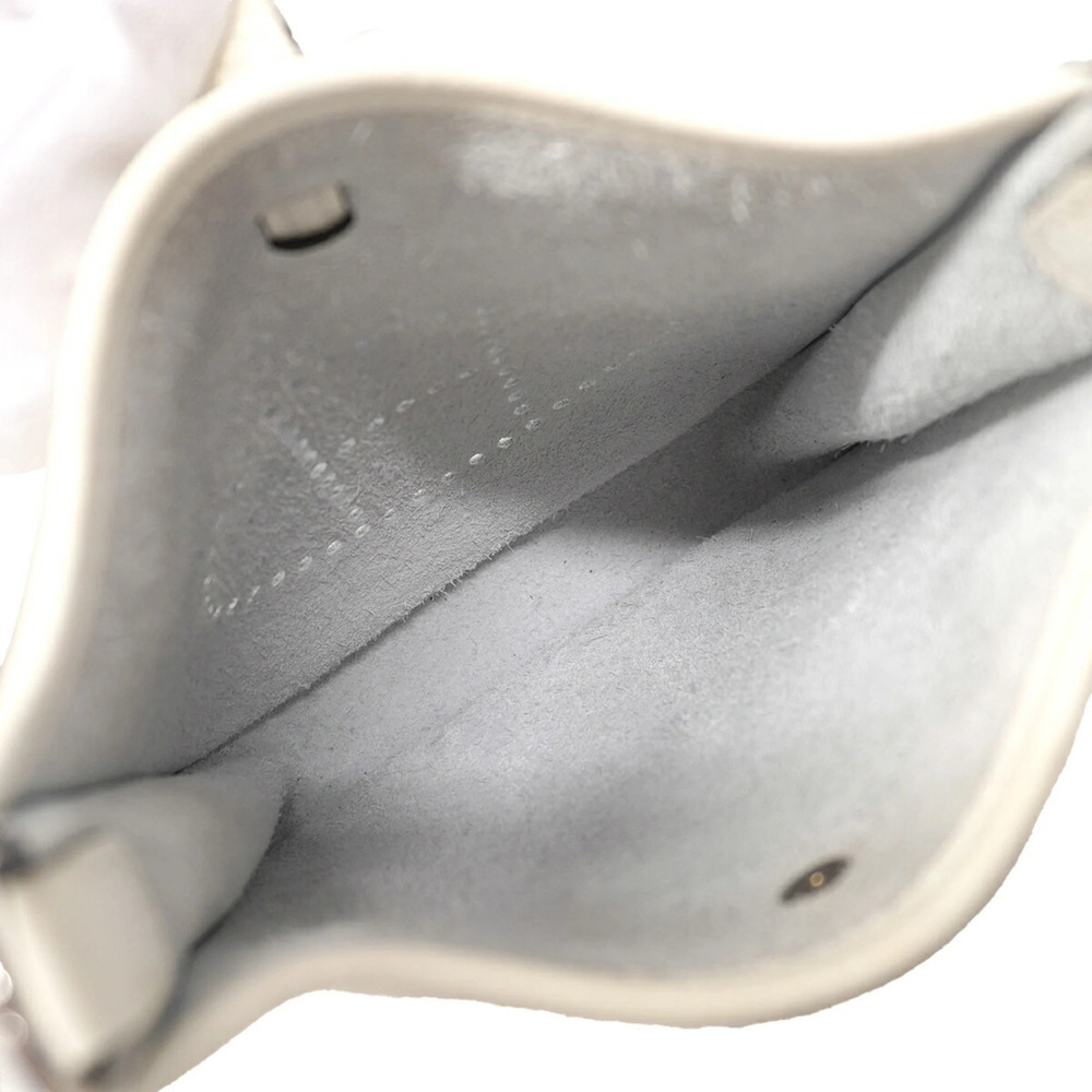 Hermes Evelyne TPM Shoulder Bag, Taurillon Clemence Leather, White, B Stamp, ... - Picture 4 of 9